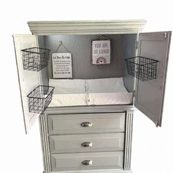 Dresser And Baby Changing Station Combo