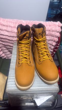 Hi tech  steel  toe boots  size 13.