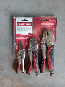 New Craftsman Locking Pliers 3 Pack Set
