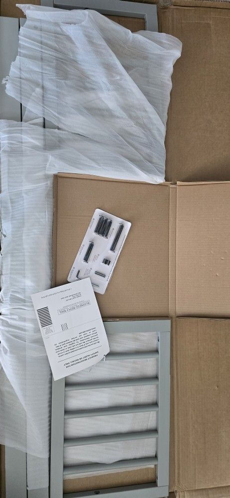 Universal Pebble Gray Toddler Safety Guardrail Dowel Kit