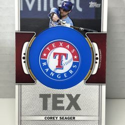 2023 Topps Series 1 Baseball #TLP-CS Corey Seager Patch Relic RANGERS