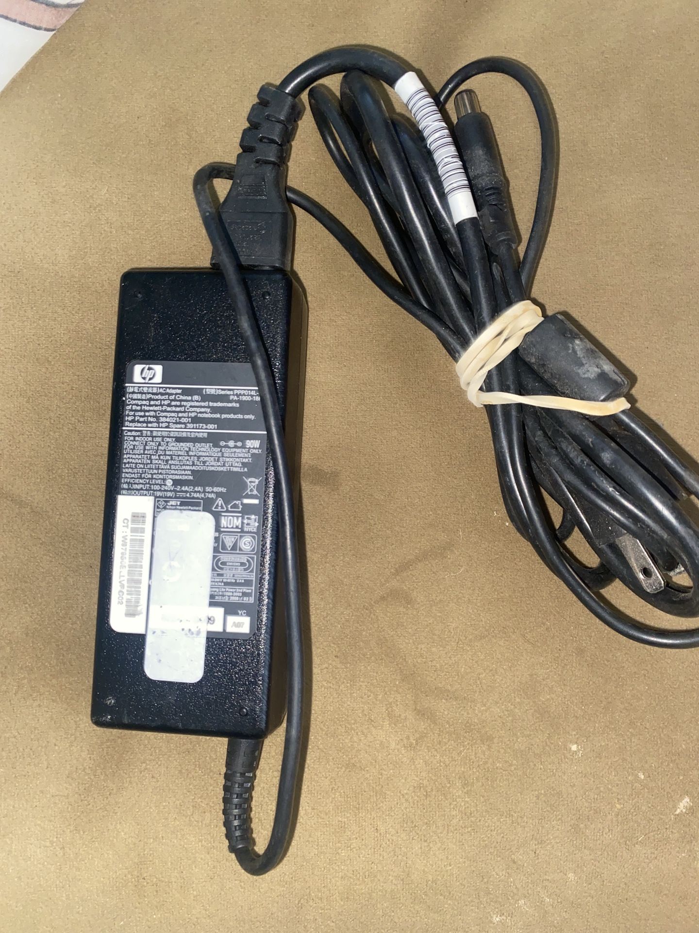 90W Genuine HP Laptop AC Power Adapter Charger PPP014L-S 384021-001 391173-001