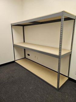 Warehouse Quality Boltless Shelving Racks 96 in W x 24 in D Storage Shelves Delivery Available