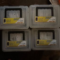 Cast Net Lot Ahi 200 Series 6’ 5’ 4’ 3’ Plus Bones
