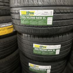 255/35/18 TBB Tires EACH TIRE $85/ CADA LLANTA- INSTALLED AND BALANCED 