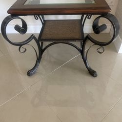 Wood End Table