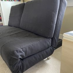 Black Fold Out Sofa Bed $100