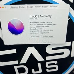 iMac 27” SSD 5k Retina 