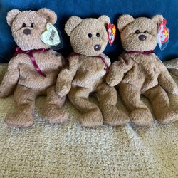 Lot If 3 Beanie Babies Curly 1996