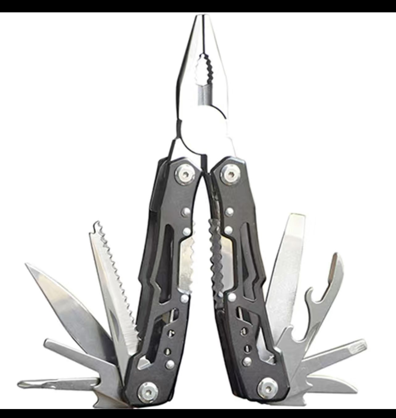 Pocket Size Multitool with Spring-Action Pliers and Saw,