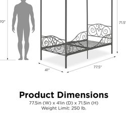 Twin Four Post bed frame