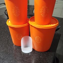 Tupperware Burnt Orange Sunburst