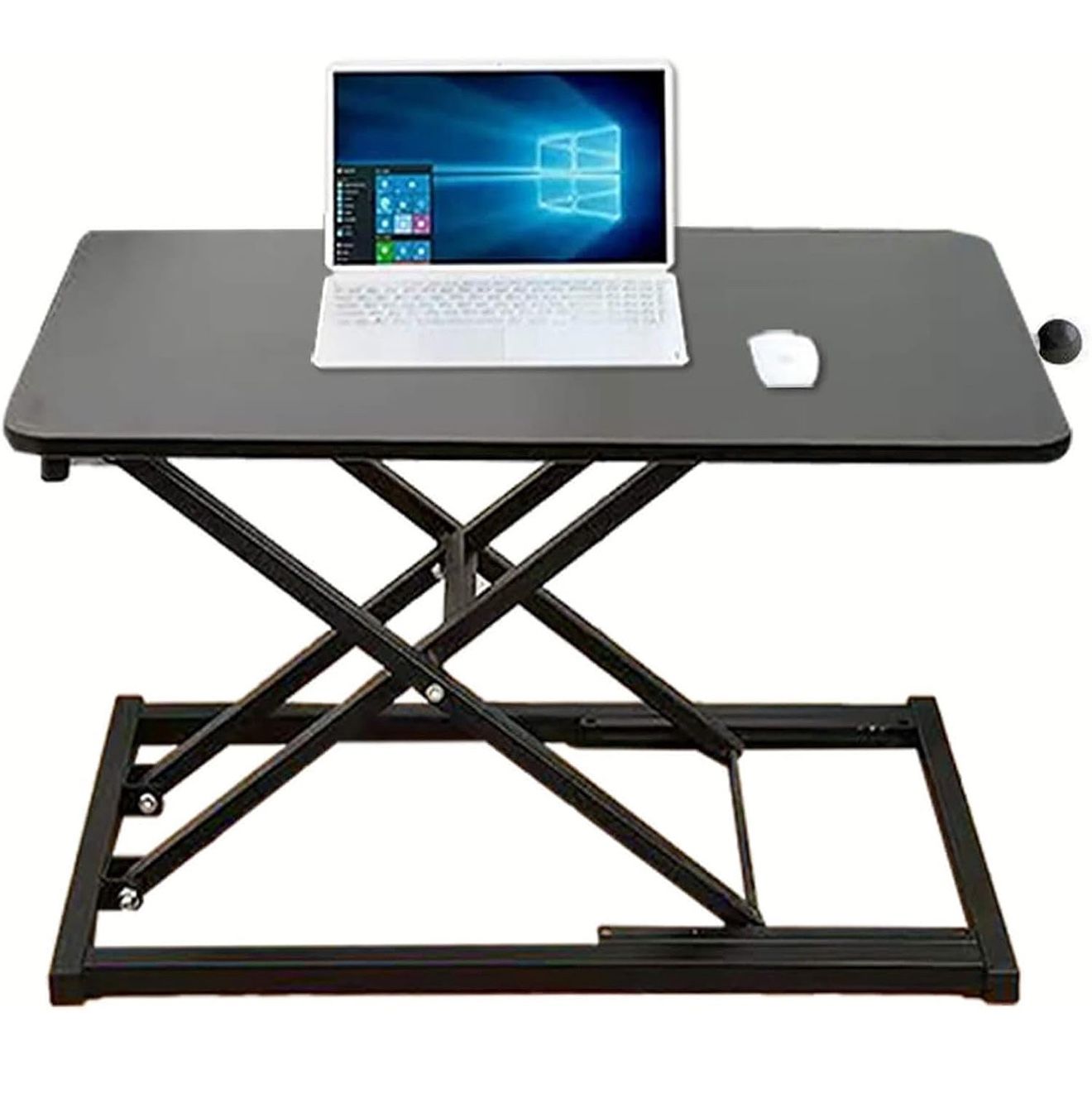 Standing Desk Converter Height Adjustable, Stand up Desk Riser, Easy Lift Height Converter Computer Workstations Home Office Study Room Portable Small