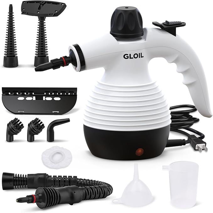 Handheld Steam Cleaner, Steamer for Cleaning, Multipurpose Portable Steam Cleaners for Home Use with Safety Lock and 10 Accessory Kit to Remove Grime,