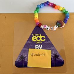 RV pass, Camp EDC 2025
