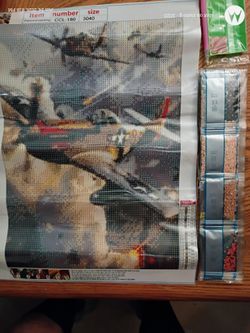 World war Il planes complete diamond+painting kit