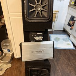 I Got 2 12 Kickers L7  Boxes Made For A Chevy  Silverado And A 3200 Hifonics Amp And A Epicenter 