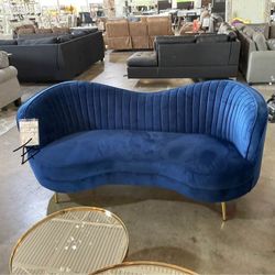 Blue Sofa $10 Down Payment And Financing Available