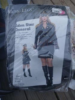 Women's costume golden star general