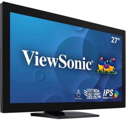 ViewSonic TD2760 27 Inch 1080p 10-Point Multi Touch Screen Monitor with Advanced Ergonomics RS232 HDMI and DisplayPort