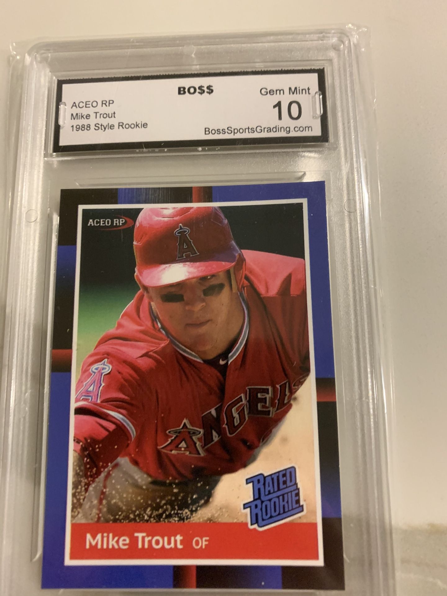 Mike Trout Rated Rookie Aceo Cool Card