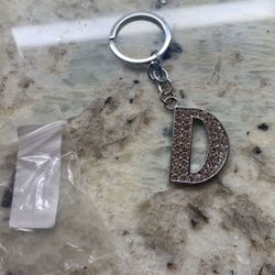 Bling Keychain New Letter D