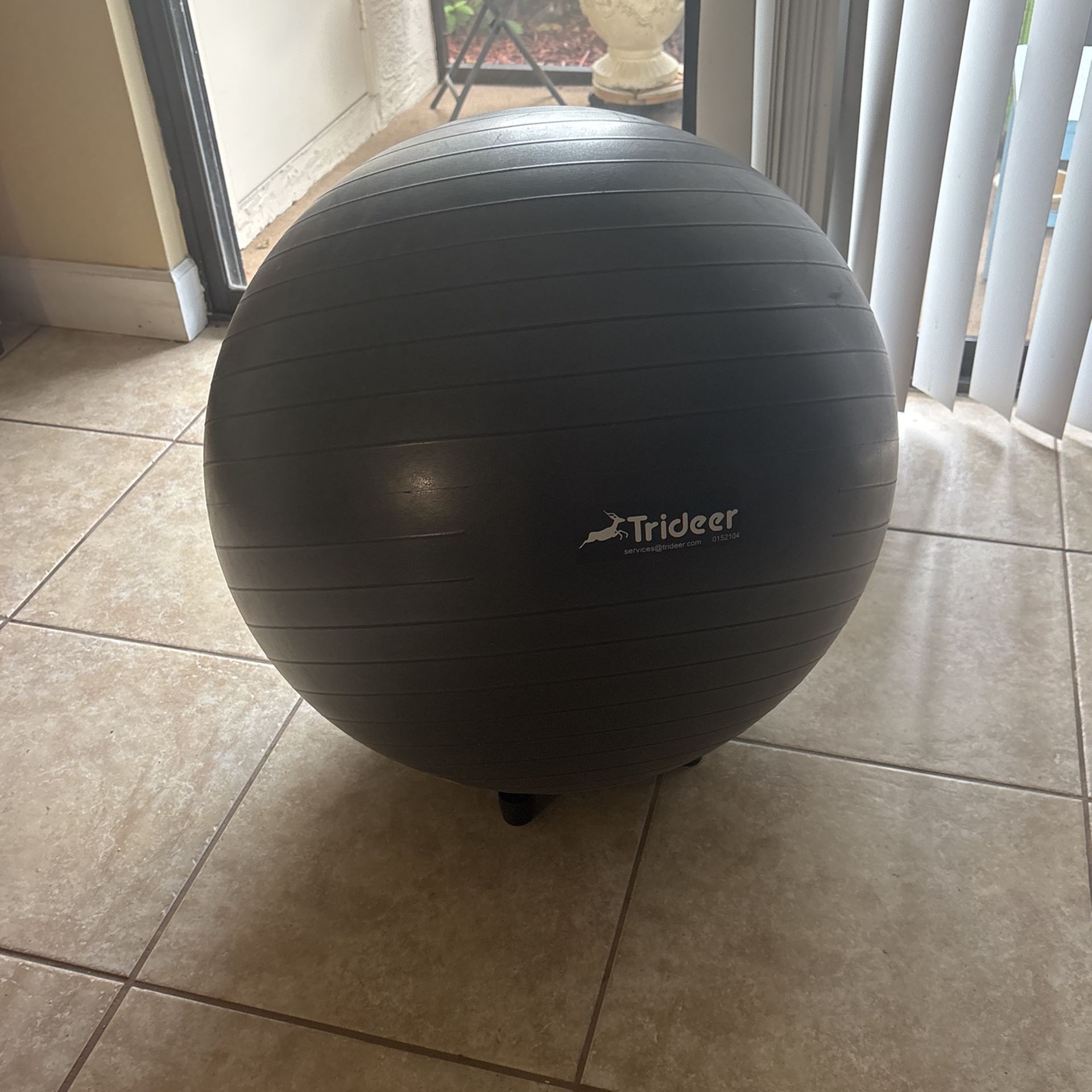 LOT 2 Balls -1 is XL Trideer Exercise Ball Yoga Pilates Fitness Stability Ball Equipment Home Gym Office Chair Core Balance Training Physical Therapy