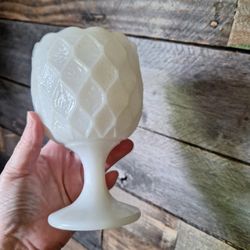 Milk Glass Goblet 