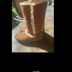 UGG S/N 532 Catalina Goober Sheepskin Chestnut brown Boots 7 Suede Winter 