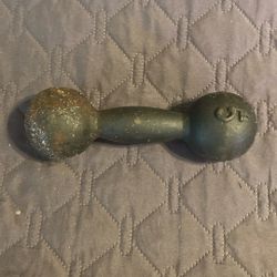Antique 5lb Dumbbell 