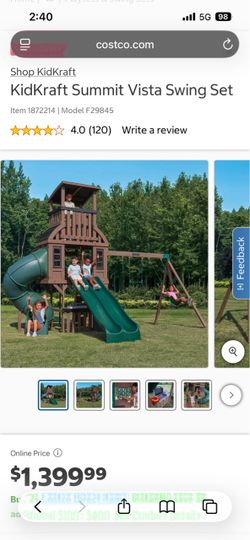 Swing Set - Unboxed & Not Assembled