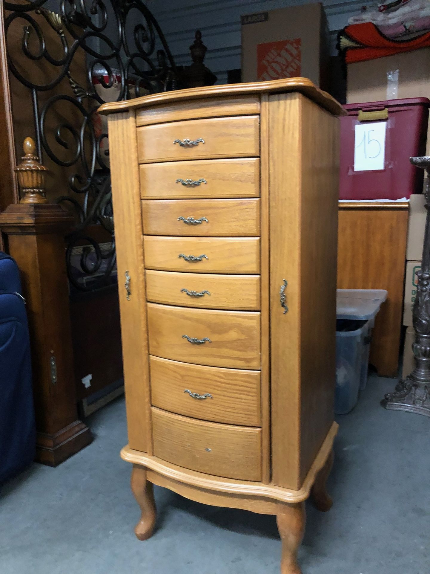 Jewelry Armoire Solid Wood
