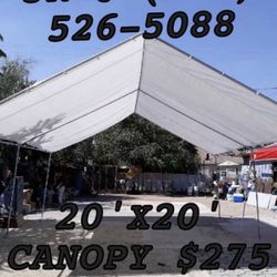20 X 20 Heavy Duty Canopy Carpa Tarp Lona Shade Sombra New!
