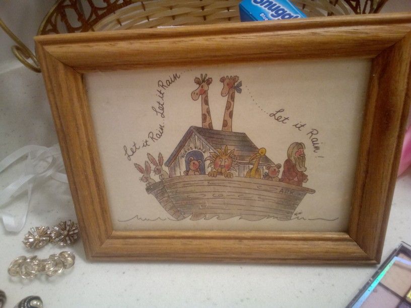 Framed "Noah's Ark" Print