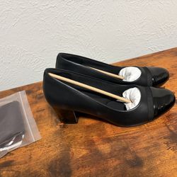 DREAM PAIRS Women's Pumps Low Chunky Block Heel Dress Shoes Closed Round Toe Comfortable Heels