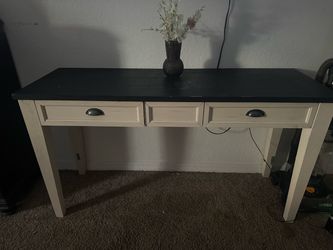Two-Tone Console Table with Drawers