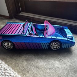 LOL Surprise Dance Machine Car with Exclusive Doll, Surprise Pool and Dance Floor, Multicolor and Magic Blacklight, for Kids