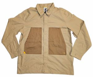 The North Face Utility Field Barn Jacket Shacket Tan Brown Mens M NF0A84FB NWT