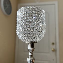 Crystal Beaded Candle Holder 