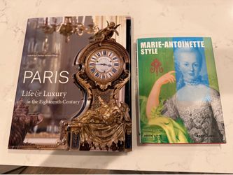 Paris Life & Luxury + Marie Antoinette Style Hardcover Coffee Table Books