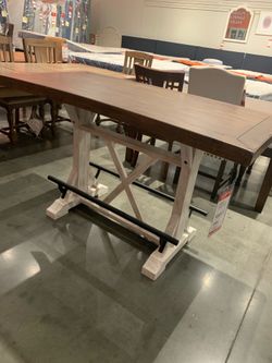 Farmhouse Bar Height Console Table