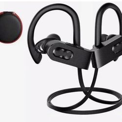 Mpow Bluetooth Headphones, IPX7 Waterproof In-ear Earbuds, Wireless Sports Earphones for Gym Running Cycling Workout (Black )