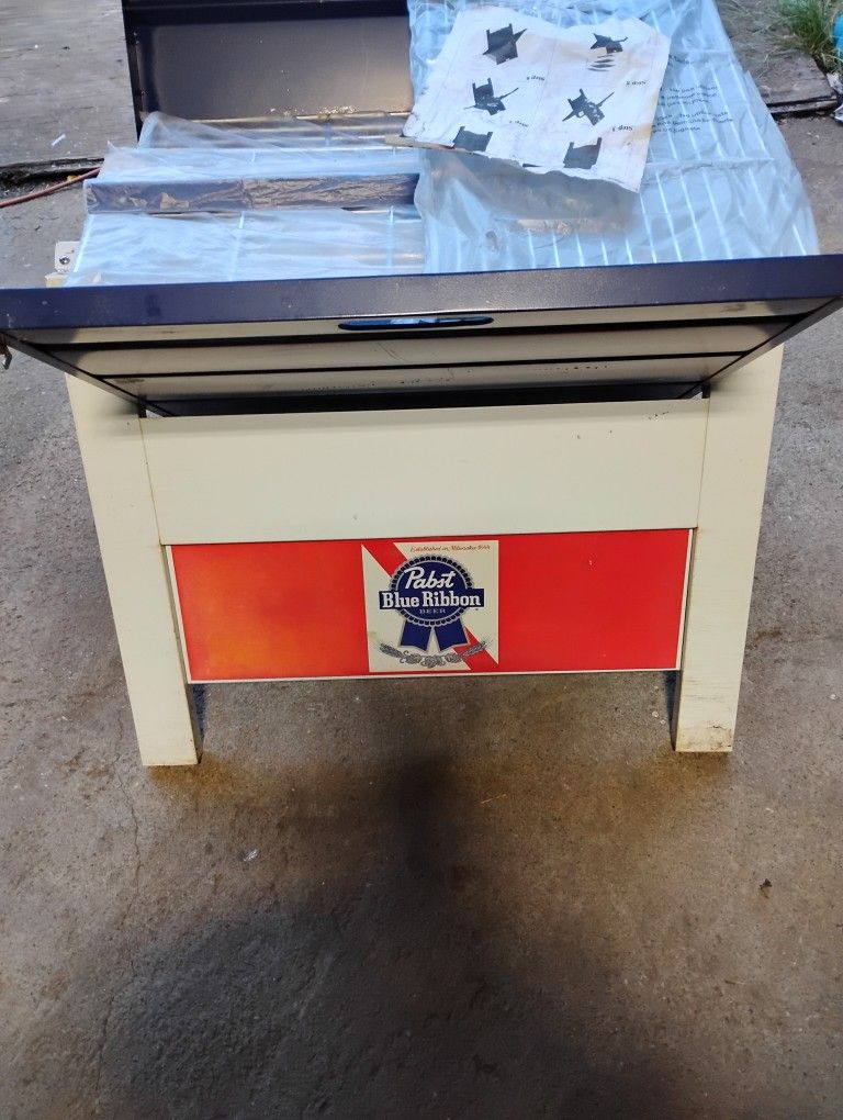 BBQ Pabst Blue Ribbon Charcoal. New! 