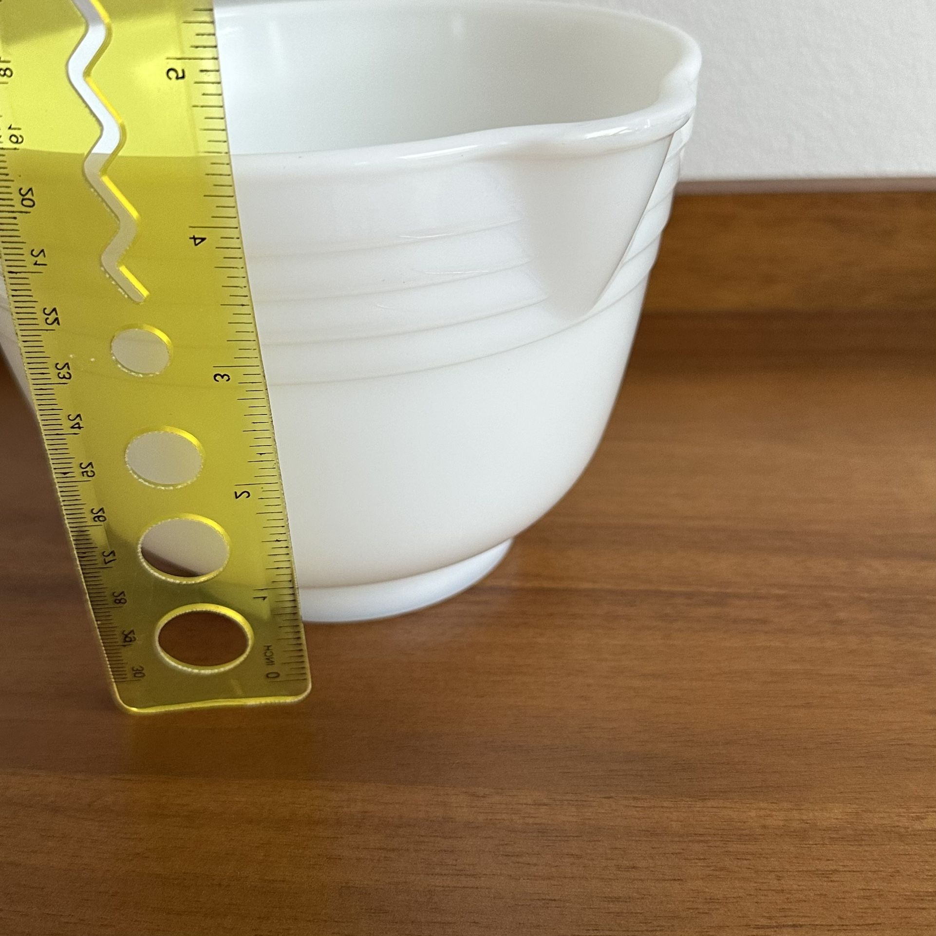 Vintage Pyrex Hamilton Beach Mixing Bowl Milk Glass