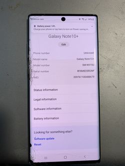 Galaxy Note 10 Plus 256g Unlocked