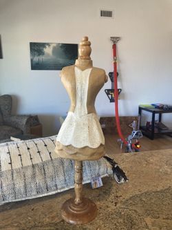 Vintage Table Top Paper Mache Mannequin 