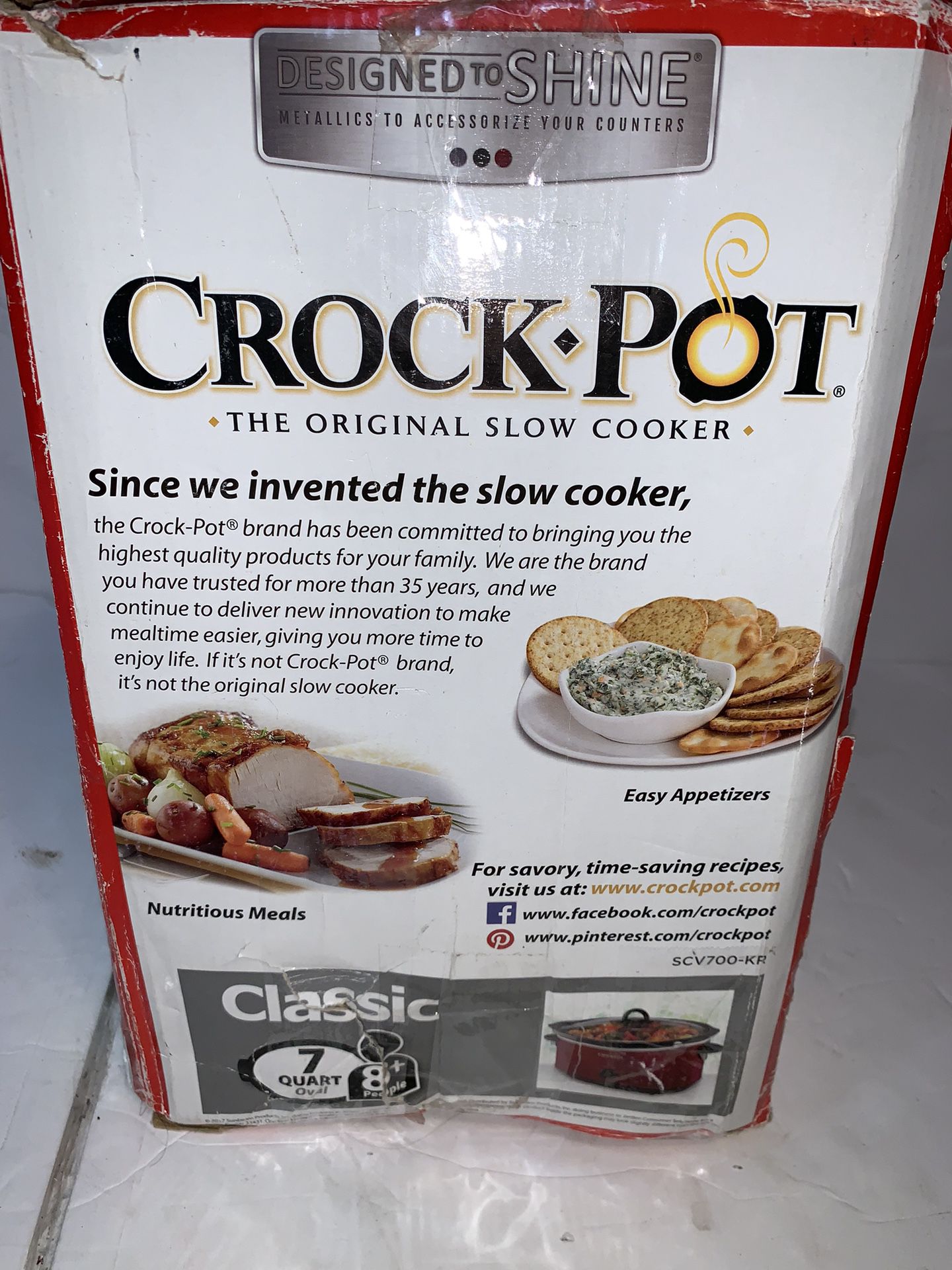 Crock-Pot SCV700-KR Slow Cooker - 7 qt - Red