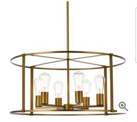 Agnys 6 Light 26" Wide Drum Chandelier
Model: LD7058D26BR