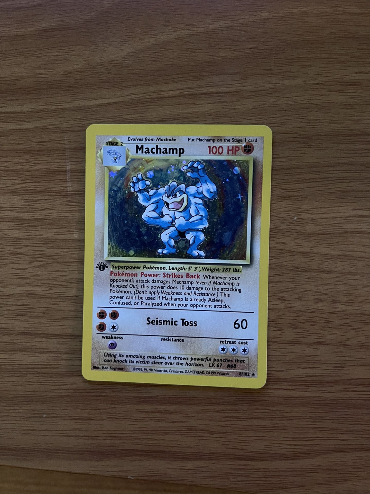 1st Edition Holographic Machamp