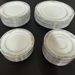 Noritake “Legendary Enhancement” 4035 china plate set -  34 Pieces